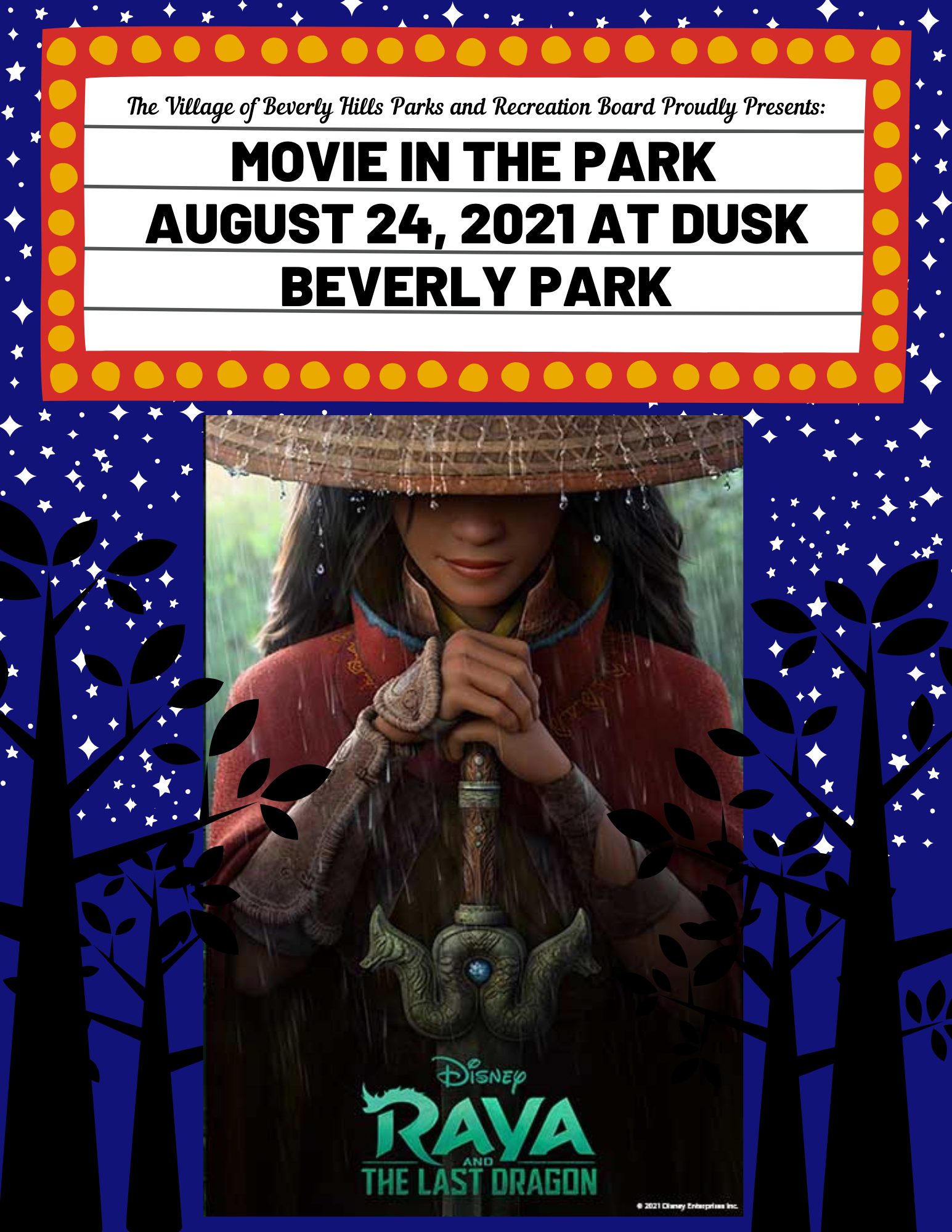 Movie in the Park August 24 2021